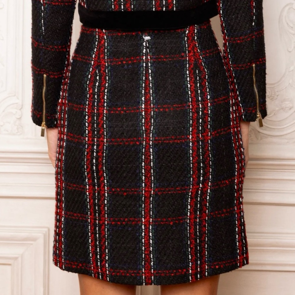 Ivy City Reagan Skirt in Deep Navy Plaid - Sz Small - Picture 6 of 6